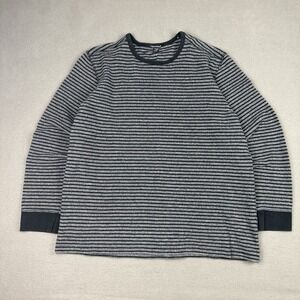 Vtg Striped Longsleeve Shirt Mens Large Y2K Style Made in Canada Grunge Emo